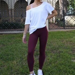 Fabletics Burgundy Leggings